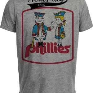 Philadelphia Phillies Retro Baseball 1976 Artwork Heather Gray Sublimated T-Shirt