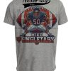 Chicago Bears Mike Singletary Exclusive Retro Football Artwork Heather Gray Sublimated T-Shirt