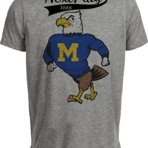 Morehead State Eagles Mascot Retro 1965 Artwork Heather Gray Sublimated T-Shirt