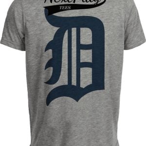 Detroit Tigers Retro Baseball 1922 Artwork Heather Gray Sublimated T-Shirt