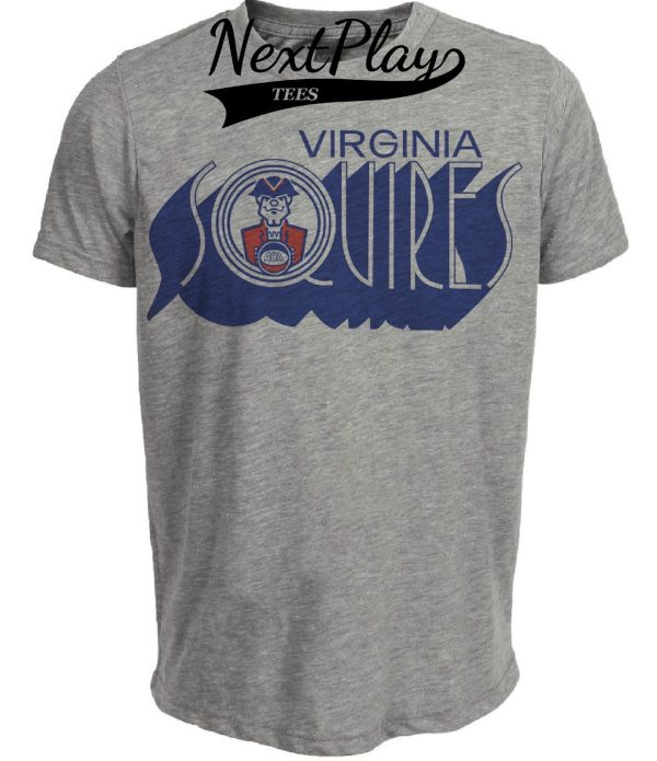 Virginia Squires Retro ABA Basketball 1972 Artwork Heather Gray Sublimated T-Shirt