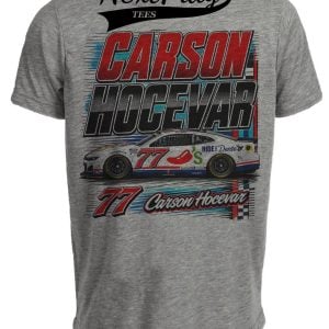 Carson Hocevar Retro Racing Gray Sublimated T-Shirt