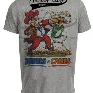 Ole Miss Rebels vs. Miami Hurricanes Playoff Rivals Football Sublimated T-Shirt