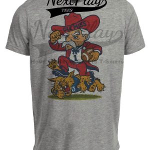 Mississippi Ole Miss Rebels vs. Kentucky Wildcats Exclusive Retro Rivals Football Artwork Heather Gray Sublimated T-Shirt