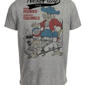 Virginia Squires vs. Kentucky Colonels Retro Rivalries ABA Basketball 1971 Artwork Heather Gray Sublimated T-Shirt