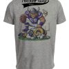 Minnesota Vikings vs. Los Angeles Rams Exclusive Retro Rivalries Football Stomp Artwork Heather Gray Sublimated T-Shirt