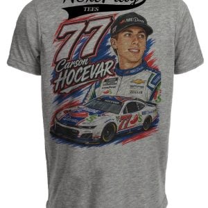 Carson Hocevar Race Car Racing Driver Gray Sublimated T-Shirt
