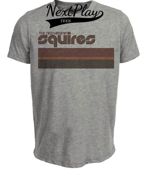 Virginia Squires Retro ABA Basketball 1974 Artwork Heather Gray Sublimated T-Shirt