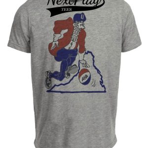 Virginia Squires Retro ABA Basketball 1971 Artwork Heather Gray Sublimated T-Shirt