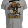 Pittsburgh Steelers Kevin Greene Exclusive Retro Football 1994 Artwork Heather Gray Sublimated T-Shirt