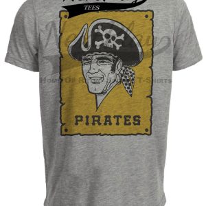 Pittsburgh Pirates Retro Baseball 1967 Artwork Heather Gray Sublimated T-Shirt