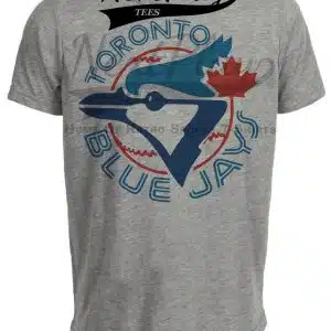 Toronto Blue Jays Retro Baseball 1977 Artwork Heather Gray Sublimated T-Shirt