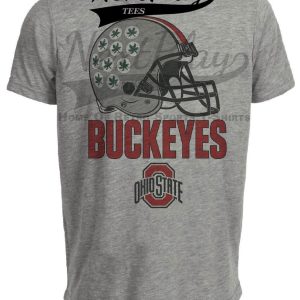 Ohio State Buckeyes Tradition Exclusive Retro Football Artwork Heather Gray Sublimated T-Shirt