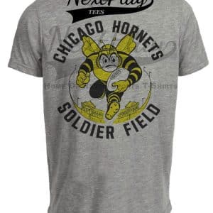 Chicago Hornets Bears Retro Football 1949 Artwork Heather Gray Sublimated T-Shirt