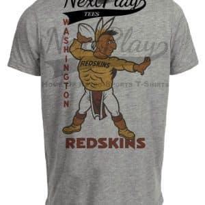 Washington Redskins Retro Football 1969 Artwork Heather Gray Sublimated T-Shirt