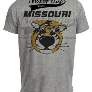 Missouri Tigers Retro 1989 Artwork Heather Gray Sublimated T-Shirt