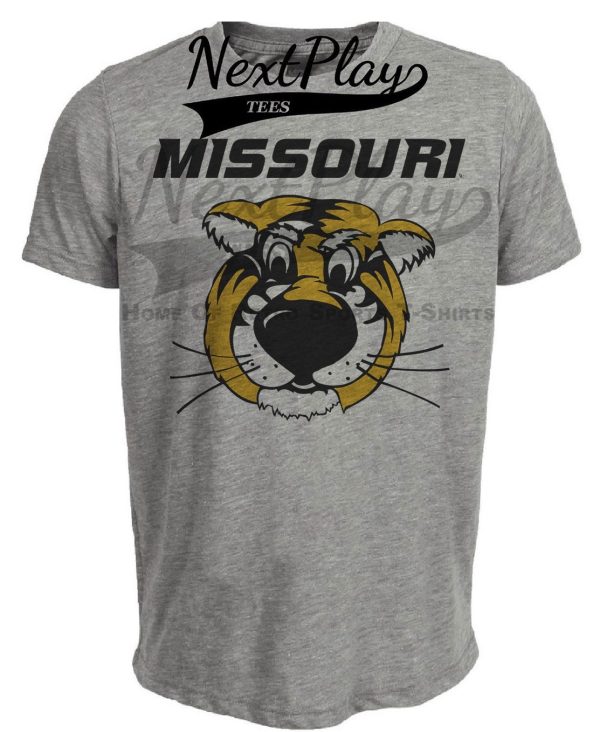 Missouri Tigers Retro 1989 Artwork Heather Gray Sublimated T-Shirt