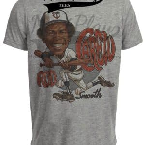 Minnesota Twins Rod Carew Exclusive Retro Baseball 1977 Artwork Heather Gray Sublimated T-Shirt