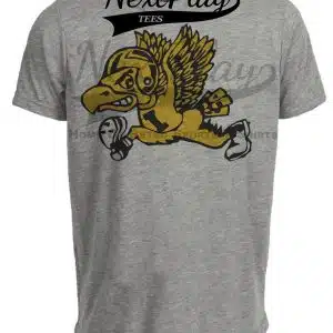 Iowa Hawkeyes Retro Football 1948 Artwork Heather Gray Sublimated T-Shirt