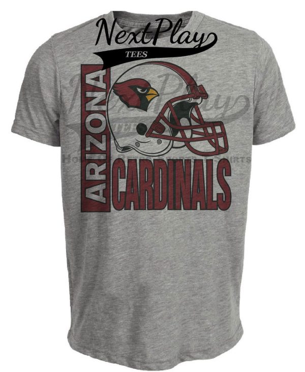 Arizona Cardinals Retro Rivals Football Helmet Artwork Heather Gray Sublimated T-Shirt