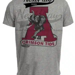 Alabama Crimson Tide Retro 1973 Artwork Gray Sublimated T-Shirt
