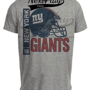 New York Giants Retro Rivals Football Helmet Artwork Heather Gray Sublimated T-Shirt