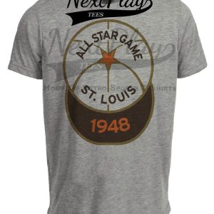 St. Louis Browns Retro All Star Game Baseball 1948 Artwork Heather Gray Sublimated T-Shirt