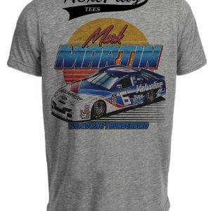 Mark Martin Thunderbird Retro Racing Gray Sublimated T-Shirt