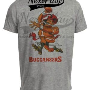 Tampa Bay Buccaneers Mascot Retro Football 1992 Artwork Heather Gray Sublimated T-Shirt
