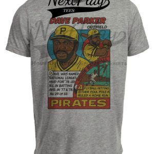 Pittsburgh Pirates Dave Parker Retro Baseball 1979 Artwork Heather Gray Sublimated T-Shirt