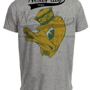 Oregon Ducks Retro 1955 Artwork Heather Gray Sublimated T-Shirt