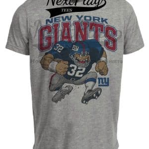 New York Giants Retro Football 1991 Artwork Heather Gray Sublimated T-Shirt