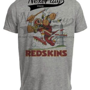 Washington Redskins Retro Football 1991 Artwork Heather Gray Sublimated T-Shirt
