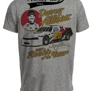 Davey Allison ROY 1987 Retro Racing Gray Sublimated T-Shirt