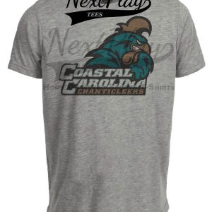 Coastal Carolina Chanticleers Retro Baseball Artwork Heather Gray Sublimated T-Shirt