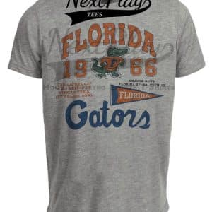Florida Gators Orange Bowl Champs Retro Football 1966 Artwork Heather Gray Sublimated T-Shirt