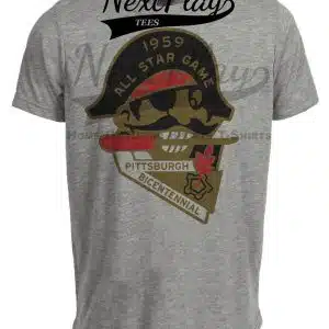 Pittsburgh Pirates Retro All Star Game Baseball 1959 Artwork Heather Gray Sublimated T-Shirt