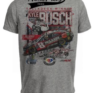Kyle Busch Talladega Retro Racing Gray Sublimated T-Shirt