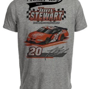 Tony Stewart 2002 Champion Retro Racing Gray Sublimated T-Shirt