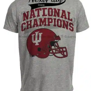 Indiana Hoosiers National Champions Football Gray Sublimated T-Shirt