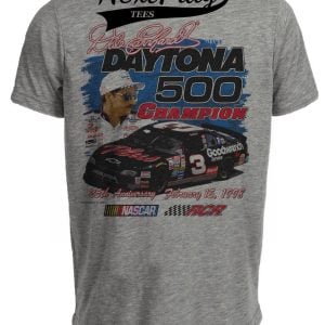 Dale Earnhardt Daytona 500 Winner Retro Racing Gray Sublimated T-Shirt