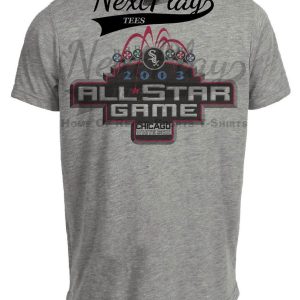 Chicago White Sox Retro All Star Game Baseball 2003 Artwork Heather Gray Sublimated T-Shirt