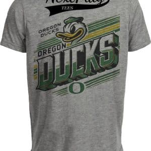 Oregon Ducks Vintage Artwork Heather Gray Sublimated T-Shirt