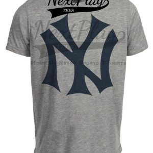 New York Yankees Retro Baseball 1909 Artwork Heather Gray Sublimated T-Shirt