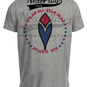 Atlanta Braves Retro All Star Game Baseball 1972 Artwork Heather Gray Sublimated T-Shirt