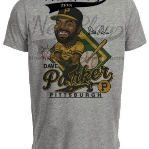 Pittsburgh Pirates Dave Parker Exclusive Retro Baseball 1979 Artwork Heather Gray Sublimated T-Shirt