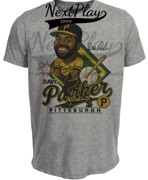 Pittsburgh Pirates Dave Parker Exclusive Retro Baseball 1979 Artwork Heather Gray Sublimated T-Shirt
