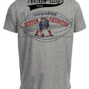 Boston Patriots Retro Football 1961 Artwork Heather Gray Sublimated T-Shirt