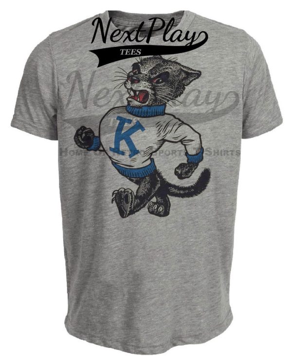Kentucky Wildcats Retro 1963 Artwork Heather Gray Sublimated T-Shirt