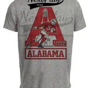 Alabama Crimson Tide Retro Football 1956 Artwork Gray Sublimated T-Shirt